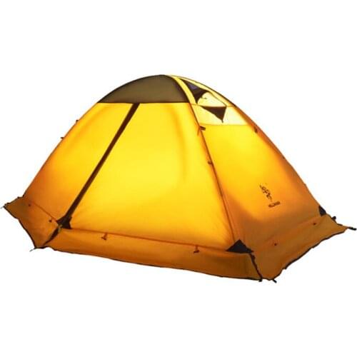 Outdoor camping camping tent double double-layer aluminum pole windproof and waterproof equipment
