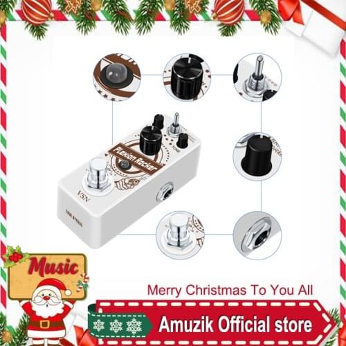 VSN Guitar Plexion Analog Distortion Marshall Jcm800 Tone Guitar EQ Delay Flanger Compressor Pedal Power Supply For E-Guitars