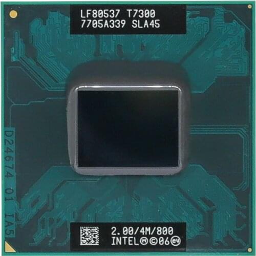 Intel CPU laptop Core 2 Duo T7300 CPU 4M Socket 479 Cache/2.0GHz/800/Dual-Core