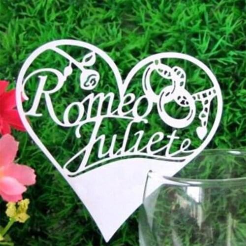 Wedding Cutting Dies Romeo Juliet Heart Metal Steel Die Cuts Embossing Stencil for DIY Scrapbooking Paper Card Making 2019 New