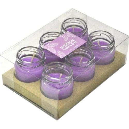 Horizon Candle Jar Candle Lavender Scented 6'lı 1956 candles and scents свечи и ароматы velas y aromas