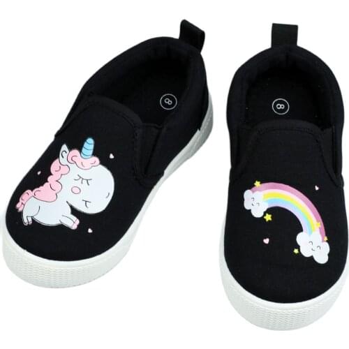 Muyguay Toddler Girls Shoes Slip On Casual Canvas Little Boys Sneakers