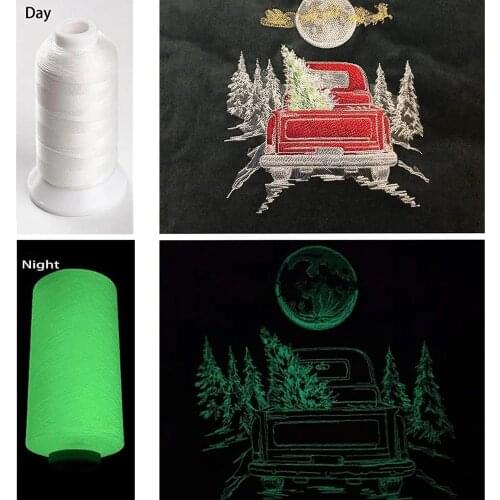 Creative DIY Luminous embroidery threads / Luminous sewing thread fluorescent light threads Costume night thread hat night light