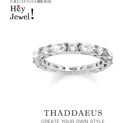 White Pave Boho Band Ring,Europe Style Glam Fashion Good Jewelry For Women,2019 Gift In 925 Sterling Silver,Super Deals