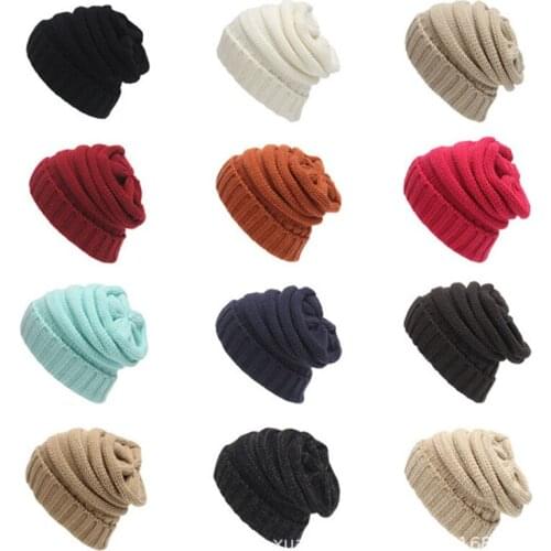 Winter Beanie Womens Beanie Women Winter Knitted Wool Cap Beanies Unisex Casual Hats Men Hip-Hop Skullies Beanie Warm Hat