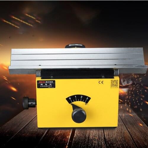 380V550W cutterhead type side milling die flat straight edge high precision R300 desktop side chamfering machine deburring