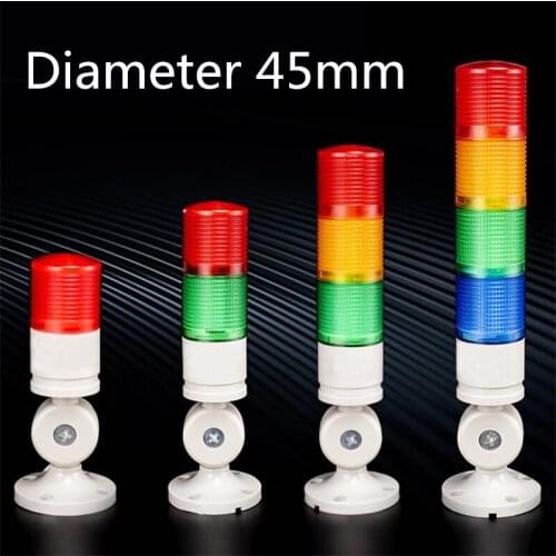 45mm LED tri-color lights multilayer warning lights tri-color alarm signal indicator Steady Light lamp