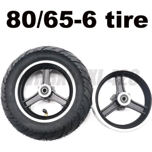 80/65-6 10 inch Pneumatic tirewheel hub for Electric Scooter E-Bike 10x 3.0 expand hard wear-resistant road tire inner tubes