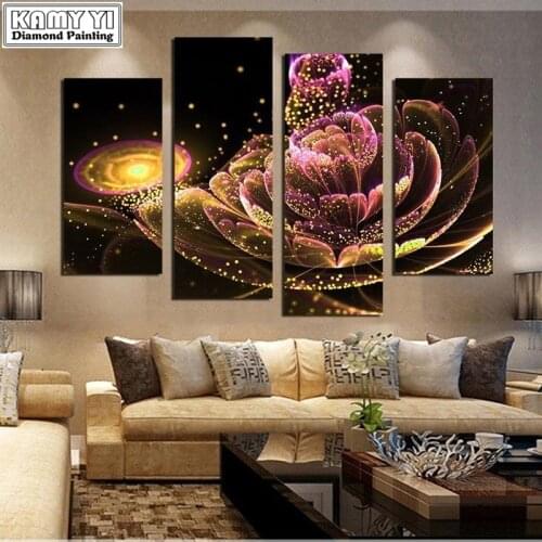 Diamond Painting 4 Liege Magic Flower lwr