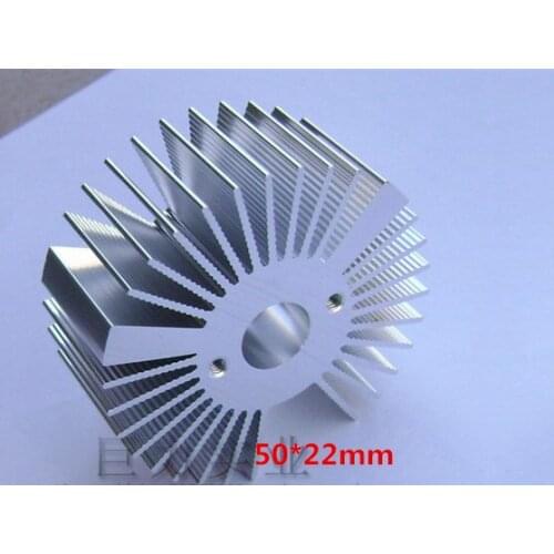 Free Ship 50*22MM High quality Electronic Radiator Aluminum LED HeatSink LED Cooing 1pcs 3W Sunflower Radiator