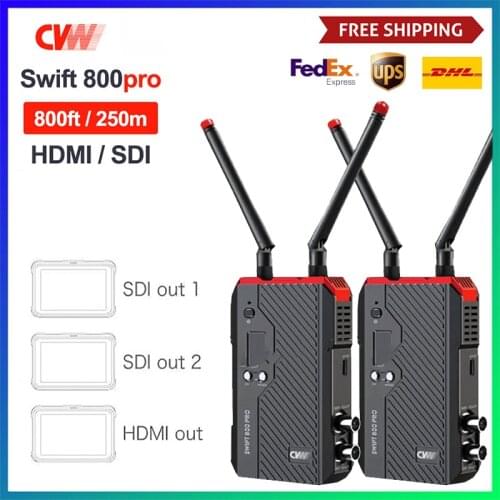 CVW Swift 800pro SWIFT800 Wireless Video Transmission System HDMI+SDI HD Image Smartphone Monitor Transmitter Receiver 800 FT