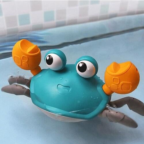 Baby Ship Crab Wind Up Toy Float In Water Kid Toys Classic Clockwork Toys Summer Beach Sand Shower Bath Toy for Children Boys