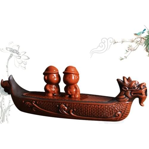 Purple clay Dragon Tea tray Drainage Water storage Kung Fu Tea set room Board table Chinese tea cup ceremony tools