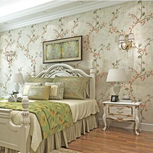 Beautiful Plum Flower Embossed Wallpaper 3d Romantic Rural Floral Bedroom Decor Art Mural Wallpapers Roll Nordic Home Decor W242