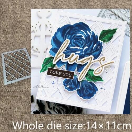 XLDesign Craft Metal Cutting Dies stencil mold Diamond Plaid decoration scrapbook Album Paper Card Craft Embossing die cuts