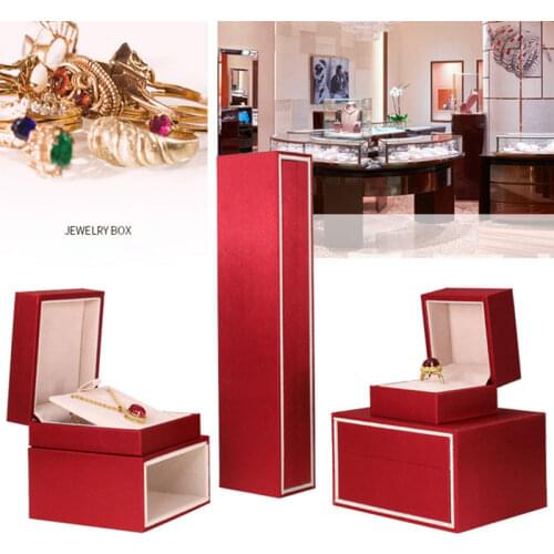 Champagne gold misplaced jewelry box marriage ring for women creative set of bracelet pendant packaging display case