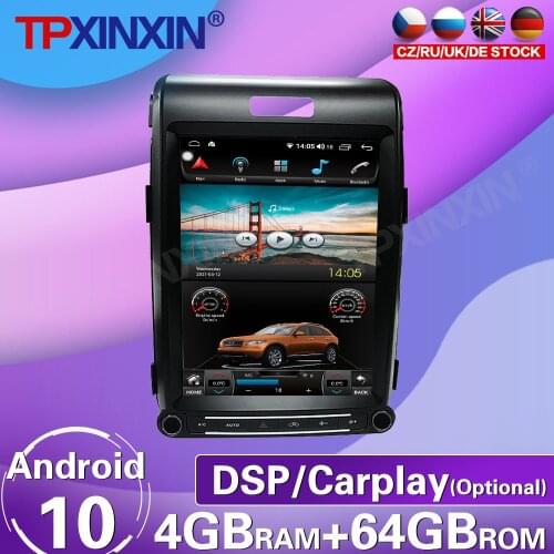 64G For Ford F150 Raptor 2013-2015 Android 10 Tesla HD Screen Car Radio Tape Recorder Multimedia Player GPS Navigation Carplay