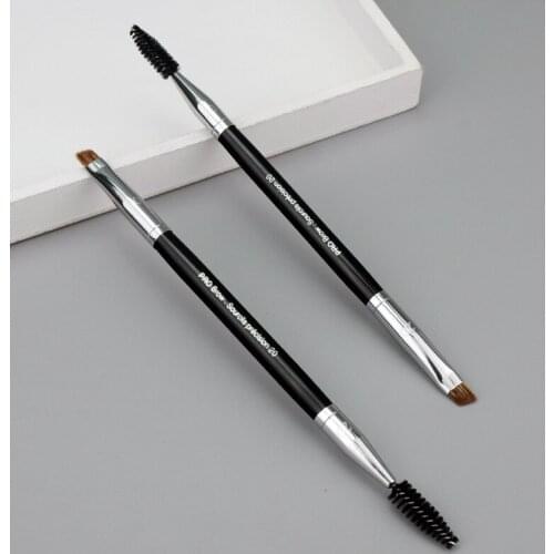 20th New Makeup Brush Double Eyebrow Brush Mascara Brush Beauty Tool Brush