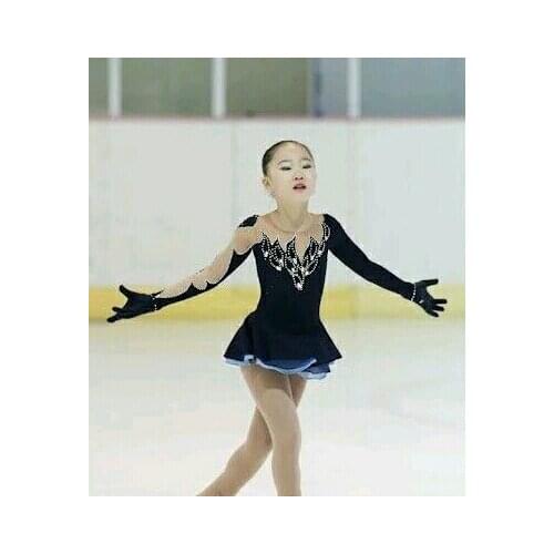 Girls Figure Skating Dresses Graceful New Brand Ice Skating Dress For Competition DR4093