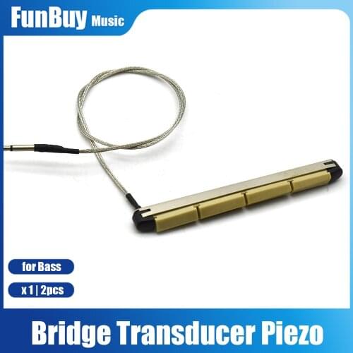 Under Saddle Transducer Pickup Imported Piezo Electric Bar Folk Acoustic Sticks for 4 String Acoustic Bass Guitar Parts