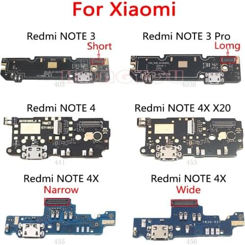 USB Charging Port Connector Charge Dock Socket Jack Plug Flex Cable For Xiaomi Redmi NOTE 4X X20 4 3 PRO