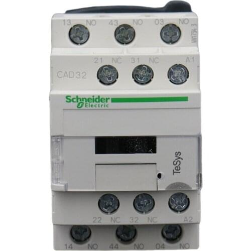 Schneider Electric CAD32M7C Q7C F7C B7C CC7C control relay TeSys 380V 110V 220V 36V AC contact relay 3N0+2NC rail installation