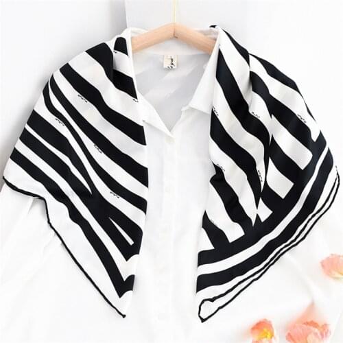 90cm Manual Hand Roll Twill Silk Patchwork Scarf Women Strips Curled Square Scarves Echarpes Foulards Femme Wrap Bandana Hijab