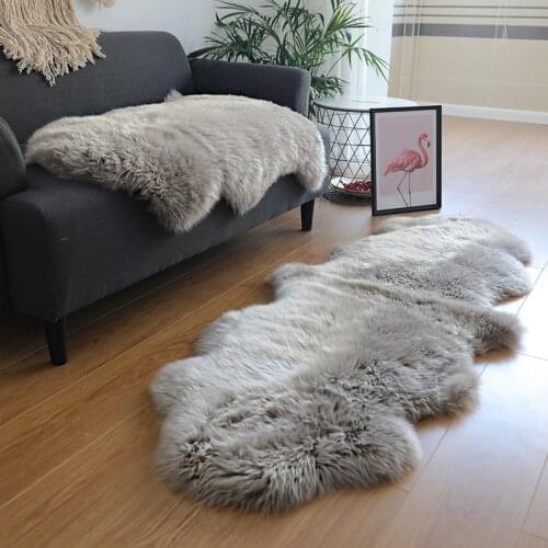 Selected light khaki color full pelt genuine Australia sheepskin rug , shaggy sheep fur decoration floor mat, seat cushion