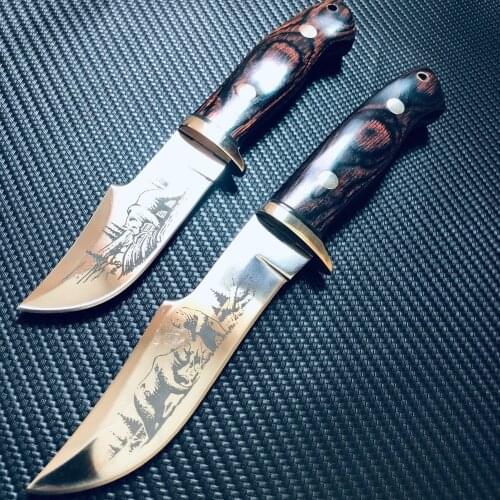 High Quality FIXED BLADE KNIFES Military Tactical Hunting Knives Outdoor Camping SURVIVAL KNIFE Self Defense Quipment