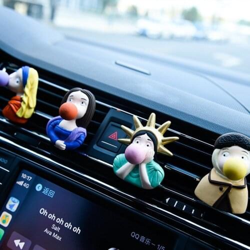Car Vent Clip Air Freshener Cute Cartoons Car Accessories for Women Interior Accessories Car Vent Decor Without Essential Oil