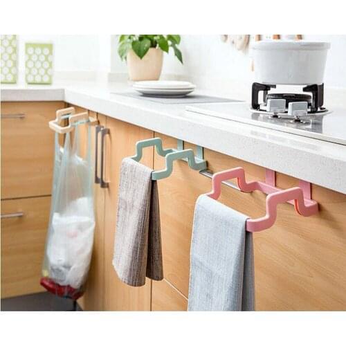 1 Pcs Garbage Bag Rack Hanging Rubbish Bag Storage Cupboard Shelf Holder Portable Cabinet Trash Door-back Stand Kitchen Gadgets
