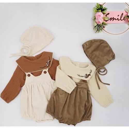 2021 Baby Girl Clothes Autumn Winter Infant Toddlers Romper Jumpsuit Set Cute Outfit Girls Fashion Newborn Halloween Clothing