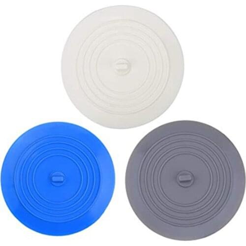 3 Pack 6 inches Large Silicone Tub Stopper Bathtub Stopper Drain Plug Sinks Hair Stopper Flat Suction Cover for Kitchen Bathroom