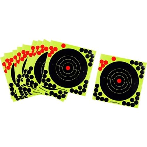 30 Pieces 8inch Round Shape Shooting Targets Self Adhesive Range Paster