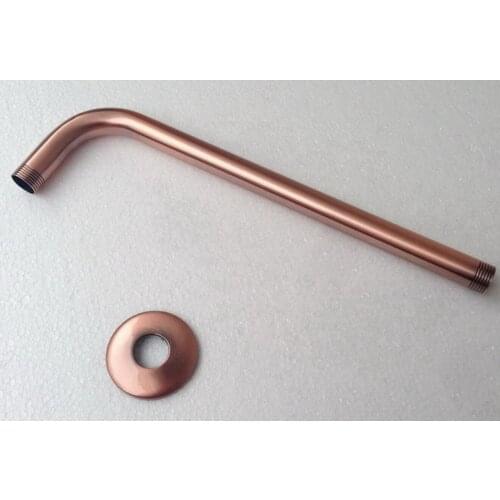 Antique Red Copper Wall Mount Shower Head Extension Pipe - 12" Long wall cover - Shower Arm 2sh100