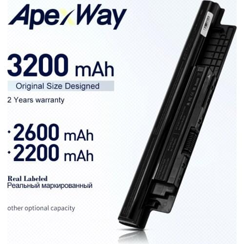 ApexWay 4 Cells XCMRD MR90Y Laptop Battery for Dell Inspiron 3421 3721 5421 5521 5721 3521 5537 Vostro 2421 2521