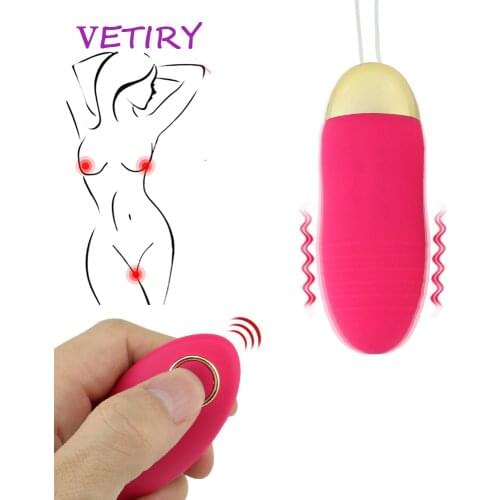 VETIRY Wireless Remote Control Vibrator Kegel Ball Vibrating Egg 10 Speed Vagina Tighten Sex Toys for Women G-spot Massage