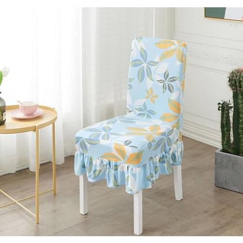 Print Chair Covers Spandex Stretch Chair Covers Dining Slipcover Decorative Chair Cover For Kitchen Wedding Banquet Hotel