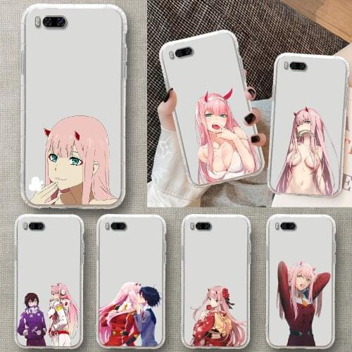 Darling in the Franxx 02 Anime Phone Case For Xiaomi Mi Max Note 3 A2 A3 8 9 9T 10 Lite Pro Ultra transparent 3D prime painting