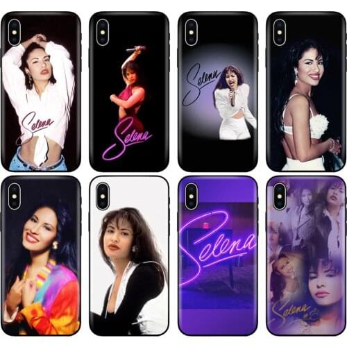 Black tpu case for iphone 5 5s se 6 6s 7 8 plus x 10 silicon cover for iphone XR XS 11 pro MAX case selena quintanilla