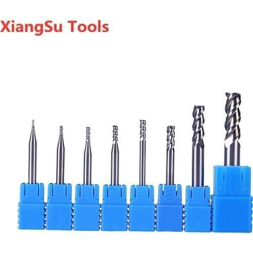 D5-D6-D8mm 3Flutes CNC Milling Cutter Hrc45 Endmill Carbide Cnc Maching Milling Machine Tools for Aluminum use