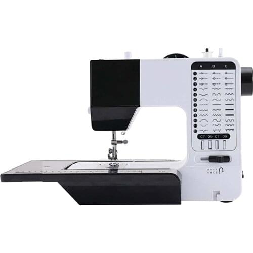 Free shipping UFR-737 Double Needle Sewing Machine Household Desktop Multifunctional Micro Electric Sewing Machine