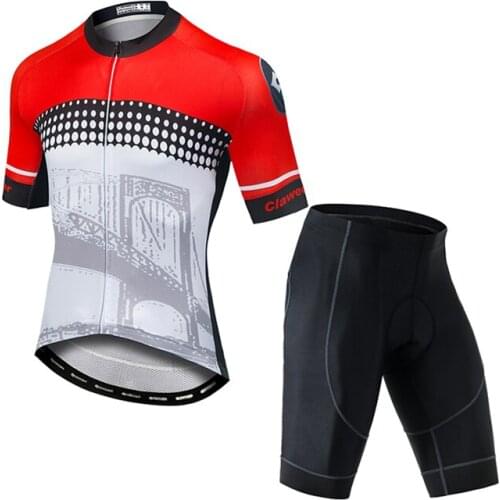 Hot selling fashion printing E-bike wear high elasticity triathlon jersey set OEM bicycle clothing for menbike clothing