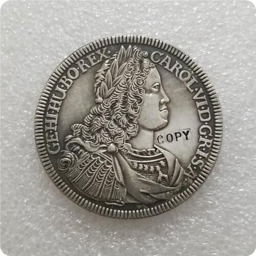 1728 Austria Hall 1 Taler CAROL VI COPY COIN