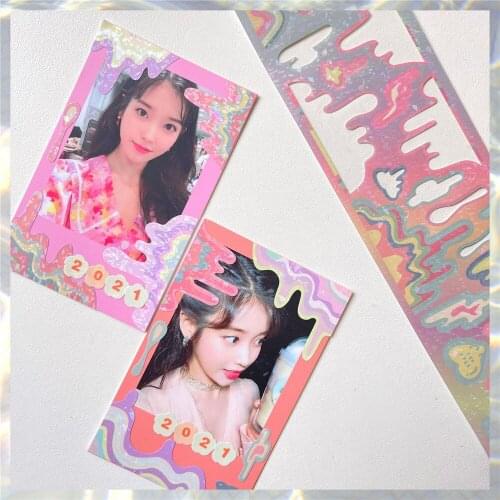 Korean Blingbling Wave Sticker Gradient Color Laser Sticker Decoration Glitter DIY Scrapbook Photo Album Stationery Sticker