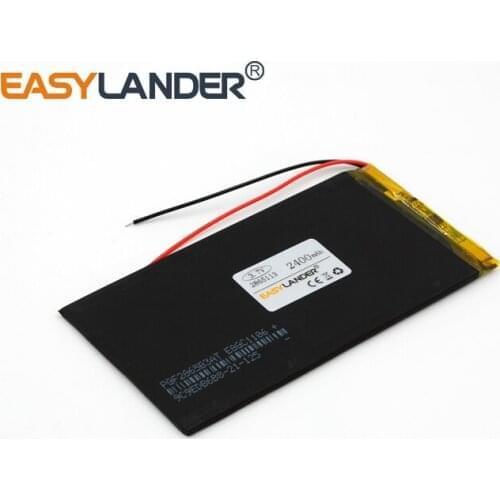 2.8x65x113mm 3.7V 2400mAh Rechargeable li-Polymer Li-ion Battery For Bluetooth Notebook Tablet PC electronics safety lamp2865113