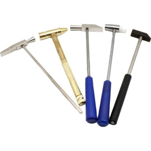 Mini Jewelry Hammer Handmade Diy Craft Tools Steel Cooper Iron Rubber Hammers For Jewelry Making