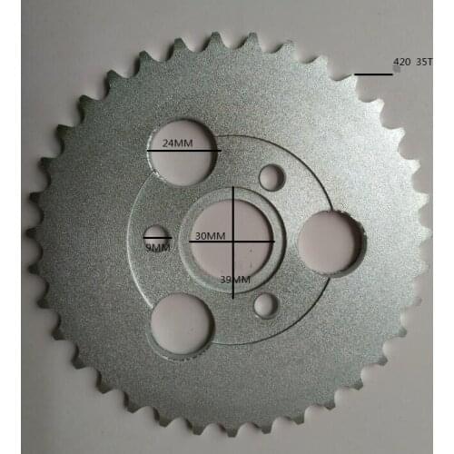 Motorcycle rear gear sprocket sprockets tandwiel 35 tooth FOR 420 chain pitbike for HONDA z50 z 50 z50r z50j 50 moto monkey bike