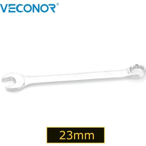 Veconor 23mm Open Box End Combination Wrench Chrome Vanadium Opened Ring Combo Spanner Household Car repair Hand Tools 23 mm
