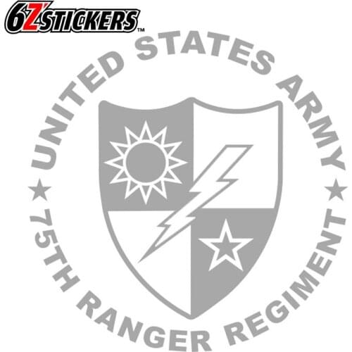 Sixsub 1pcs 35X35CM Car-styling decals Decor 75th Ranger Regiment car stickers Wall Home Glass Window Door Laptop Vinyl